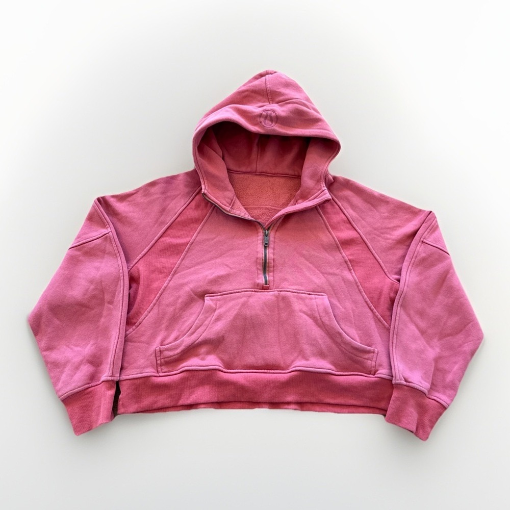 Lululemon Scuba‎ Oversized Half-Zip Hoodie Women's L W3DM4S Brier Rose